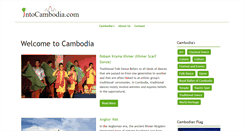 Desktop Screenshot of intocambodia.com