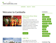 Tablet Screenshot of intocambodia.com